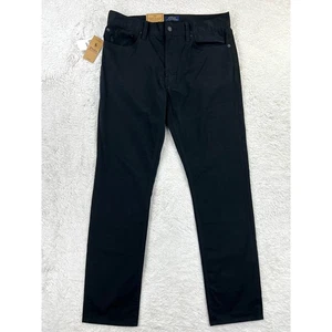 Polo Ralph Lauren Varick Jeans / Pants Men's 32x32 Black Slim Straight Stretch - Picture 1 of 11