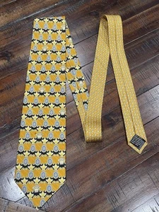Gianni Versace Vintage Medusa Baroque Tie Hand Made Silk - Picture 1 of 4