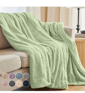 The Connecticut Home Co Manta Sofá Suave Decoración del Hogar Piel Sintética 65 x 50" - Imagen 1 de 6