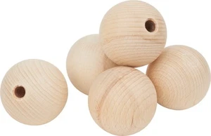 Bolas de madera semitaladradas, Ø 50 mm - Imagen 1 de 7