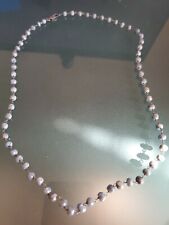 Rarities Sterling Silver 925 Labradorite Faceted Beads 24" Necklace HSN $180