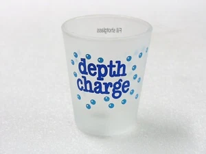 Depth Charge Drink Recipe Frosted Shot Glass Skansen SGF04 - Picture 1 of 4