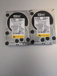 (2) Western Digital Enterprise RE4GP 2TB 7200 SATA Hard Drives WD2002FYPS-02W3B0 - Picture 1 of 1