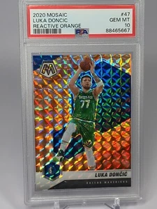 Luka Doncic Reactive Orange Mosaic Parallel PSA 10 GEM MINT  - Bild 1 von 2