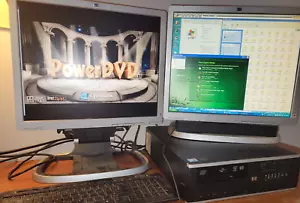 RESTORED RETRO GAMING DESKTOP WINDOWS XP DOS BOX SSD DVD BURNER DUAL MONTIOR ATI - Picture 1 of 9