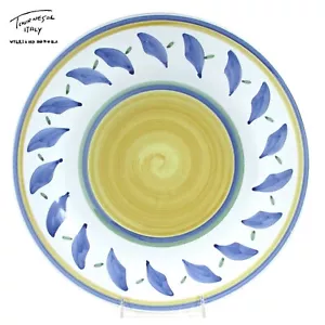 Williams-Sonoma TOURNESOL 14" Round Platter Chop Plate Italy Blue Green Yellow - Picture 1 of 11