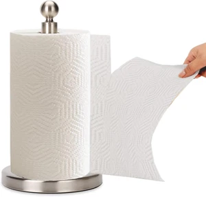Paper Towel Holder Countertop, Standing Paper Towel Roll Holder for Kitchen,, - Picture 1 of 12