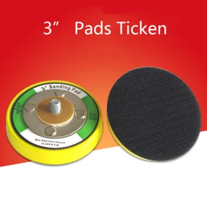 3" 75mm Back-up Sanding Pads 5/16" Thread Air Sander Thicken 4 Nail Hook&Loop - Picture 1 of 4