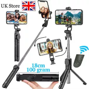 Portable Telescopic Selfie Stick Bluetooth Wireless Tripod Monopod Phone Stand B - Picture 1 of 7