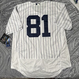 Luis Gil Jersey New York Yankees White Pinstripe Large Mens Stitched - Picture 1 of 6