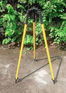 Survey Tripod For Total Station Topcon Trimble Surveying Thumb Press Tripod - Picture 1 of 6