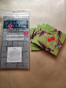 Scramble Squares Challeging 9 piece Puzzle Hummingbirds - Picture 1 of 6