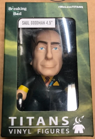 Titans Vinyl Figures "Breaking Bad" Saul Goodman 4.5” New In Sealed Box FREE S&H Cover