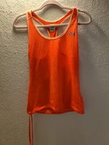 Camiseta sin mangas para mujer THE NORTH FACE Racer talla mediana brillante naranja neón - Imagen 1 de 4