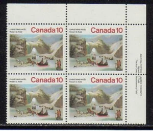 1974 Canada SC# 652 UR - Christmas - Plate Block M-NH Lot # 2585 - Picture 1 of 1