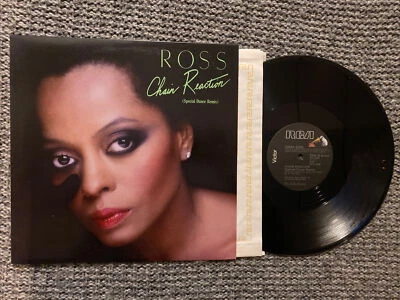 Diana Ross Lp 12” Chain Reaction / More And More 1985 N. M Foto 1 de 4
