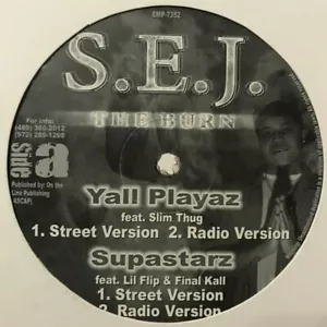 S.E.J. ‎– The Burn  2003 Empire Thang Records ‎– EMP-7352 Vinyl Record 12" - Imagen 1 de 2