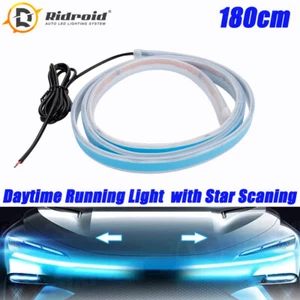 Tira de luz diurna LED DRL azul dinámico de escaneo de inicio de 180 cm - Imagen 1 de 14