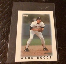 1986 Topps Major League Leaders Minis - Wade Boggs- Baseball Card - #3