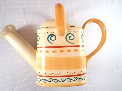 NEW Pfaltzgraff Retired Pattern VILLA DEL LUNA Watering Pitcher!  Gorgeous! - Image 1 of 4