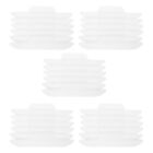  30 Pcs White Dust-free Paper Brim Pad Self- Adhesive Collar
