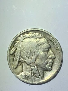 1924 BUFFALO NICKEL - Picture 1 of 2
