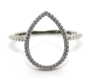Anillo Pandora Plata de Ley 925 Lágrima Abierta Circonita cúbica 196253CZ - Imagen 1 de 9
