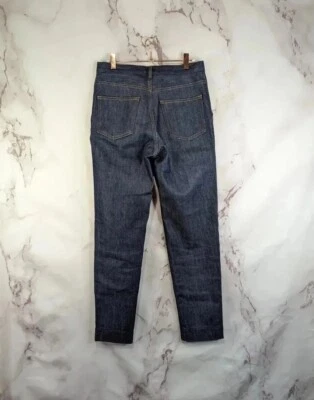 Jeans feminino APC Vanessa Seward 6 FR 36 índigo cru denim perna reta Victoire  - Imagem 1 de 4