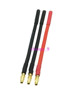 3pcs 4mm Male Bullet Banana Male to Female 12AWG 10CM For RC Quad Heli Plane - Picture 1 of 4