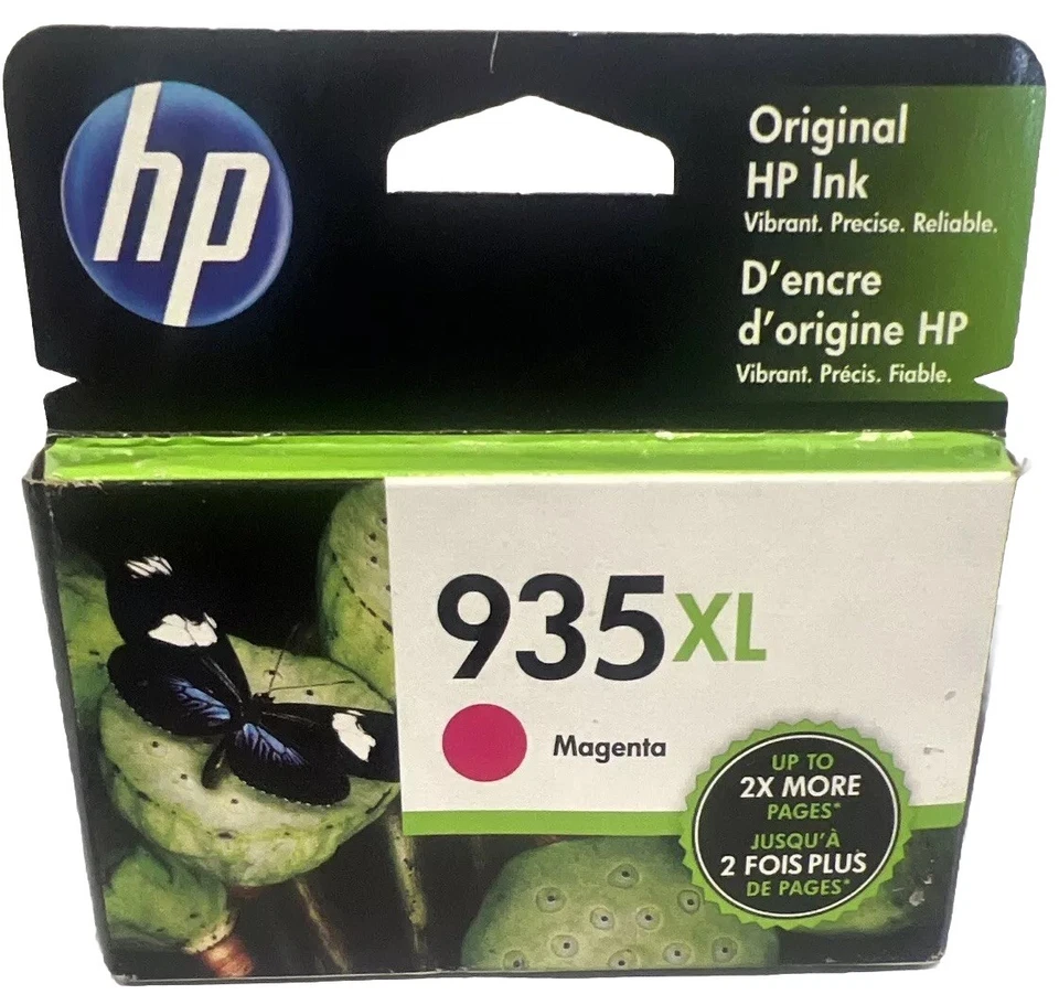 HP 935XL Ink Cartridge Magenta New Factory Sealed EXP 4 23 - Image 1 of 2