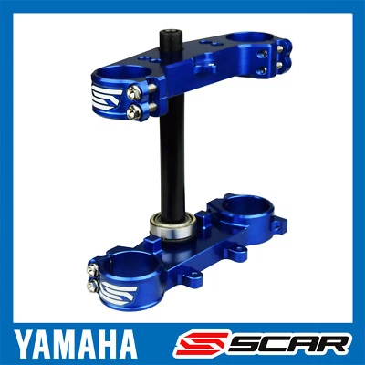 PIASTRE FORCELLA YAMAHA YZ65 YZ85 YZ 65 85 06-20 2019 2020 BLU Offset 25 SCAR Foto 1 de 2
