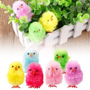 36x Easter Chicken Chicks Favors Bonnet Easter Chicks Toys Colorful DecorationOY - Picture 1 of 12