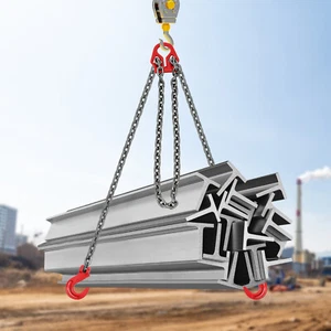 5/16 in * 10 piedi imbracatura catena regolabile con gancio di presa catene di sollevamento 5T/11023 libbre USA - Foto 1 di 14