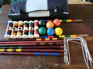 Franklin Tragbares Krocket Set mit Tasche Rasenspiel 6 Spieler - Bild 1 von 12