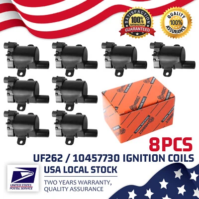 Set of 8 Ignition coil UF262 10457730 For GMC Yukon&W3500 Forward&Yukon XL 1500 - Imagem 1 de 4