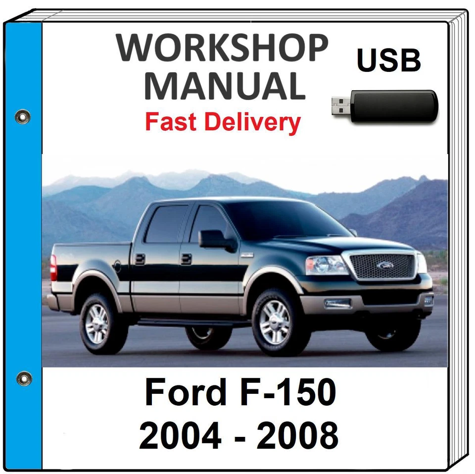 FORD F-150 F150 2004 2005 2006 2007 2008 SERVICIO REPARACIÓN TALLER MANUAL USB Foto 1 de 1