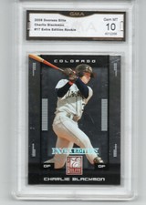 2008 DONRUSS ELITE CHARLIE BLACKMON ROOKIE BASEBALL CARD COLORADO ROCKIES