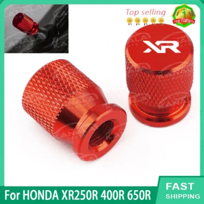 Motorcycle Wheel Tire Valve Stem Caps Airtight Covers For HONDA XR250R 400R 650R Foto 1 de 4