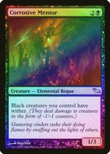 Corrosive Mentor FOIL Shadowmoor HEAVILY PLD Black Uncommon MAGIC CARD ABUGames