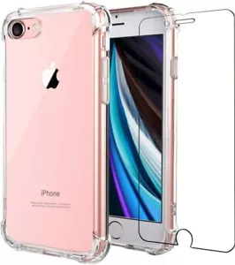Funda protectora a prueba de golpes para iPhone 7 8 Plus SE 2022 + protector de pantalla de vidrio - Imagen 1 de 7