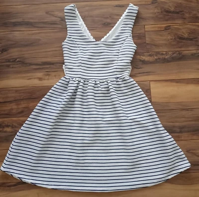 Vestido para mujer Lauren Conrad a rayas sin mangas preppy línea XS A juniors playero Foto 1 de 4