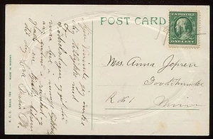 1912 Good Thunder MN Manuscript RFD cancel Type 11E Rt 1 UNLISTED RFD127 - Picture 1 of 2