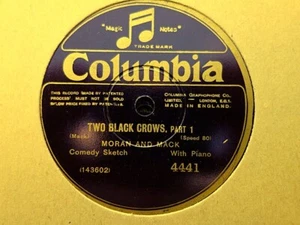 MORAN AND MACK - Two Black Crows 2 x 78 rpm discs (1/2, 3/4) - Picture 1 of 2