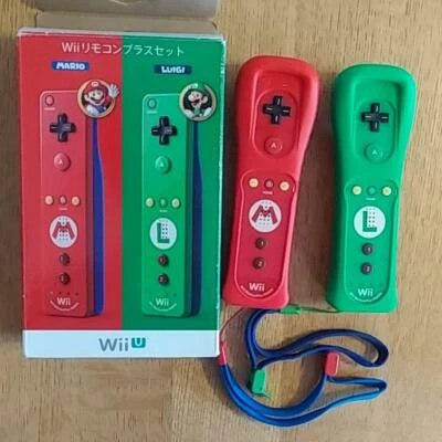 Nintendo OEM Official Mario Luigi Wii Remote Motion Plus Tested & Silicone Cover - Image 1 of 2