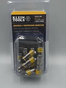 Universal F Compression Connectors RG6/6Q 10-Pack 10EA - Picture 1 of 2