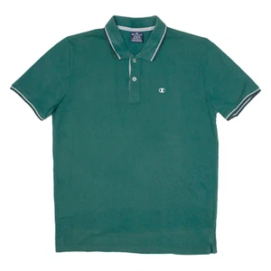 CHAMPION Mens Polo Shirt Green M - Picture 1 of 6