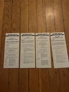 Four Cray Research Reference Cards UNICOs and SEGLDR Supercomputer - Afbeelding 1 van 4