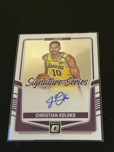 2024-25 Donruss Optic Christian Koloko Signature Series Auto #4 Lakers - Picture 1 of 1