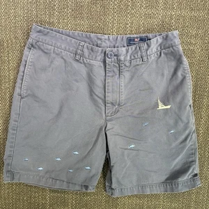 Vineyard Vines Club Short Mens 34 Fit 32 Embroidery Fishing Boat Fish Nautical - Picture 1 of 22