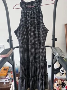 Polka Dot Sleevless Dress From Shein Size Xl (14) Knee Length - Picture 1 of 3
